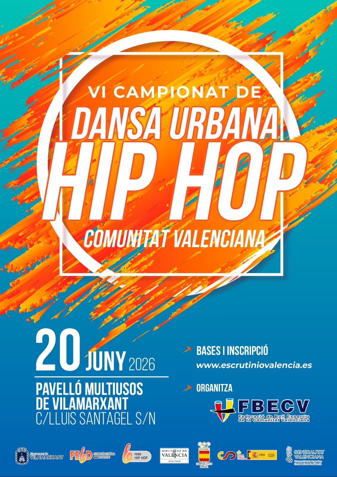 VI CAMPIONAT DE DANZA URBANA HIP HOP COMUNITAT VALENCIANA