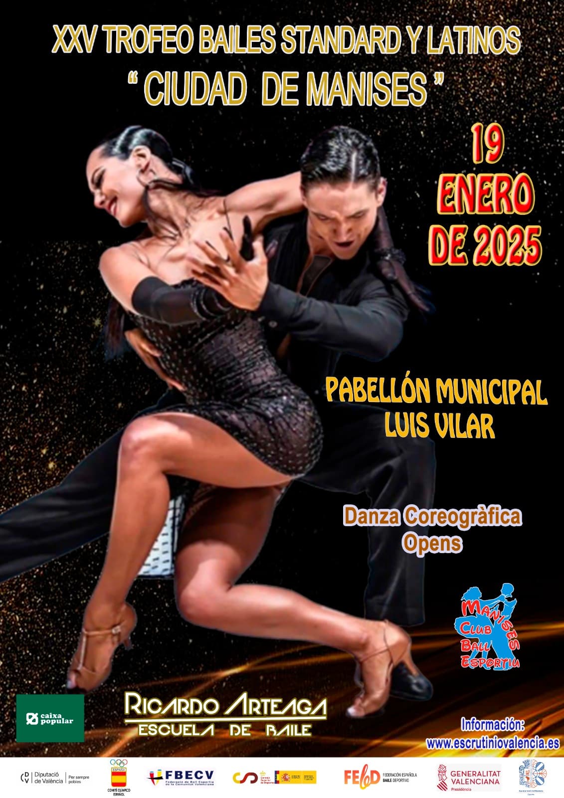 XXV TROFEO BAILES ESTANDAR Y LATINOS CIUDAD DE MANISES