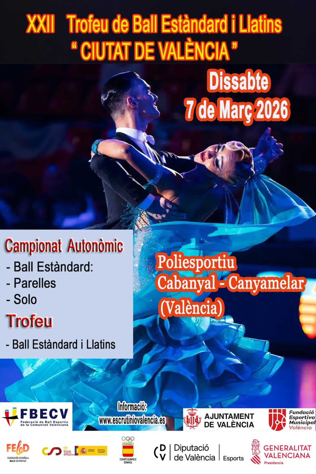 XXII TROFEU DE BALL ESTANDAR I LLATINS CIUTAT DE VALENCIA-CCV PARELLES I SOLO STD